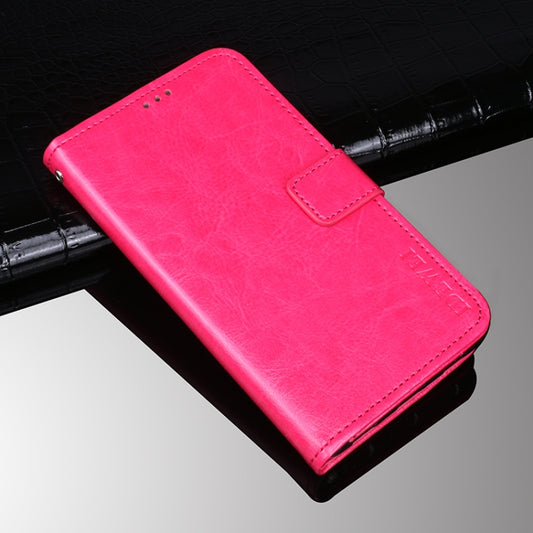 For TCL 10 5G UW idewei Crazy Horse Texture Horizontal Flip Leather Case with Holder & Card Slots & Wallet(Rose Red) - More Brand by idewei | Online Shopping UK | buy2fix