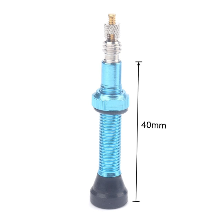 A5595 2 PCS 40mm Blue French Tubeless Valve Core with Blue Disassembly Tool for Road Bike - Outdoor & Sports by buy2fix | Online Shopping UK | buy2fix