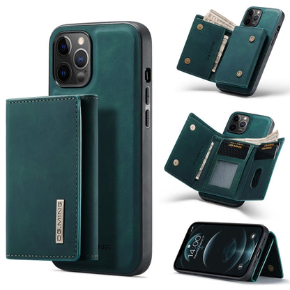 For iPhone 12 / 12 Pro DG.MING M1 Series 3-Fold Multi Card Wallet + Magnetic Back Cover Shockproof Case with Holder Function(Green) - iPhone 12 / 12 Pro Cases by DG.MING | Online Shopping UK | buy2fix