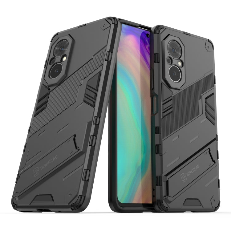 For Honor 50 SE / Huawei nova 9 SE Punk Armor 2 in 1 PC + TPU Shockproof Case with Invisible Holder(Black) - Mobile Accessories by buy2fix | Online Shopping UK | buy2fix