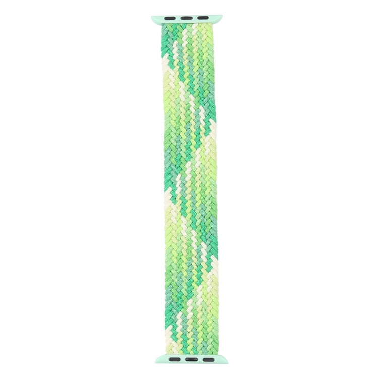 Single Loop Weaving Nylon Watch Band, Size: S 135mm For Apple Watch Series 9&8&7 41mm / SE 3&SE 2&6&SE&5&4 40mm / 3&2&1 38mm(Lime) - Watch Bands by buy2fix | Online Shopping UK | buy2fix