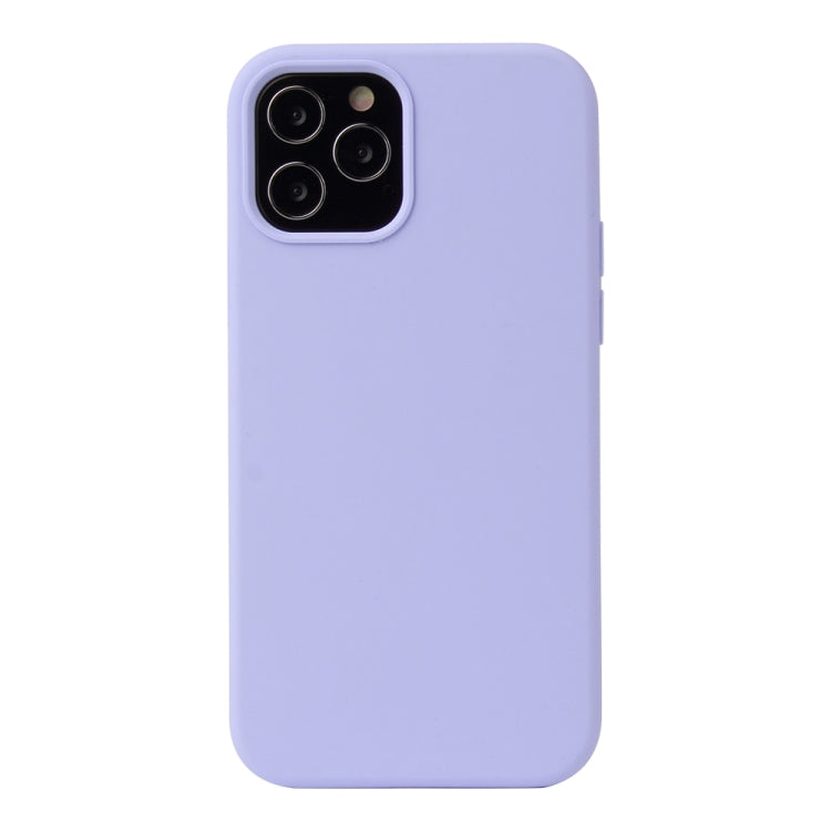 For iPhone 13 Solid Color Liquid Silicone Shockproof Protective Case(Light Purple) - iPhone 13 Cases by buy2fix | Online Shopping UK | buy2fix