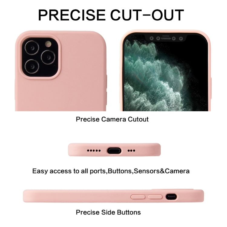 For iPhone 13 Solid Color Liquid Silicone Shockproof Protective Case(Carmine) - iPhone 13 Cases by buy2fix | Online Shopping UK | buy2fix