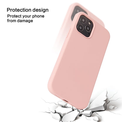 For iPhone 13 Pro Solid Color Liquid Silicone Shockproof Protective Case (Midnight Blue) - iPhone 13 Pro Cases by buy2fix | Online Shopping UK | buy2fix