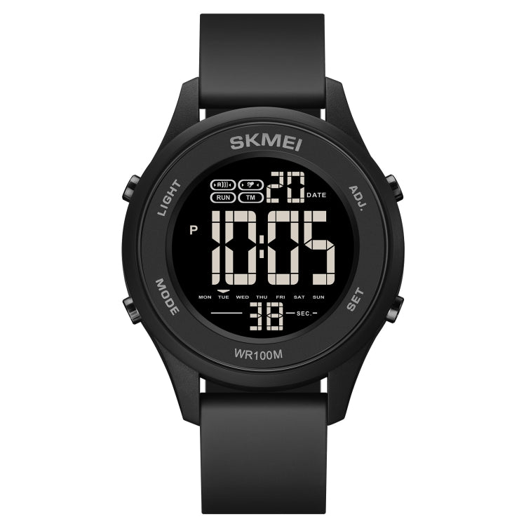 SKMEI 1758 Multifunctional LED Digital Display Luminous Silicone Strap Electronic Watch(Black) - LED Digital Watches by SKMEI | Online Shopping UK | buy2fix