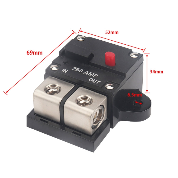 A6072 250A Car / Yacht Audio Circuit Breaker with Accessory - In Car by buy2fix | Online Shopping UK | buy2fix