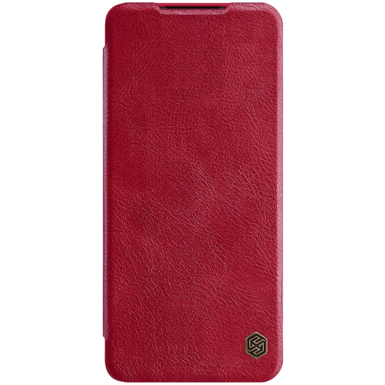 For Huawei P50 Pro NILLKIN QIN Series Crazy Horse Texture Horizontal Flip Leather Case with Card Slot(Red) - Huawei Cases by NILLKIN | Online Shopping UK | buy2fix