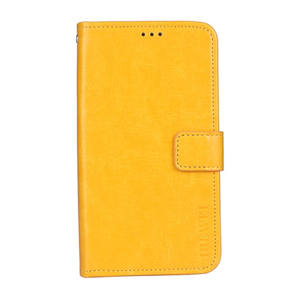 idewei Crazy Horse Texture Horizontal Flip Leather Case with Holder & Card Slots & Wallet For Doogee S97 Pro(Yellow) - More Brand by idewei | Online Shopping UK | buy2fix