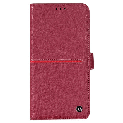 For iPhone XS Max GEBEI Top-grain Leather Horizontal Flip Protective Case with Holder & Card Slots & Wallet & Photo Frame(Red Wine) - More iPhone Cases by GEBEI | Online Shopping UK | buy2fix