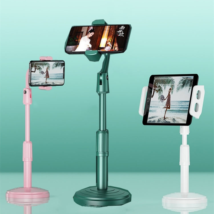 Desktop Stand Mobile Phone Tablet Live Broadcast Stand Telescopic Disc Stand(Green) - Consumer Electronics by buy2fix | Online Shopping UK | buy2fix