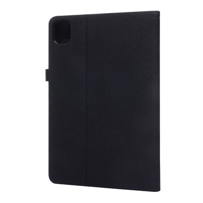 For Xiaomi Pad 5 / 5 Pro Horizontal Flip TPU + Fabric PU Leather Protective Case with Name Card Clip(Black) - Xiaomi Accessories by buy2fix | Online Shopping UK | buy2fix