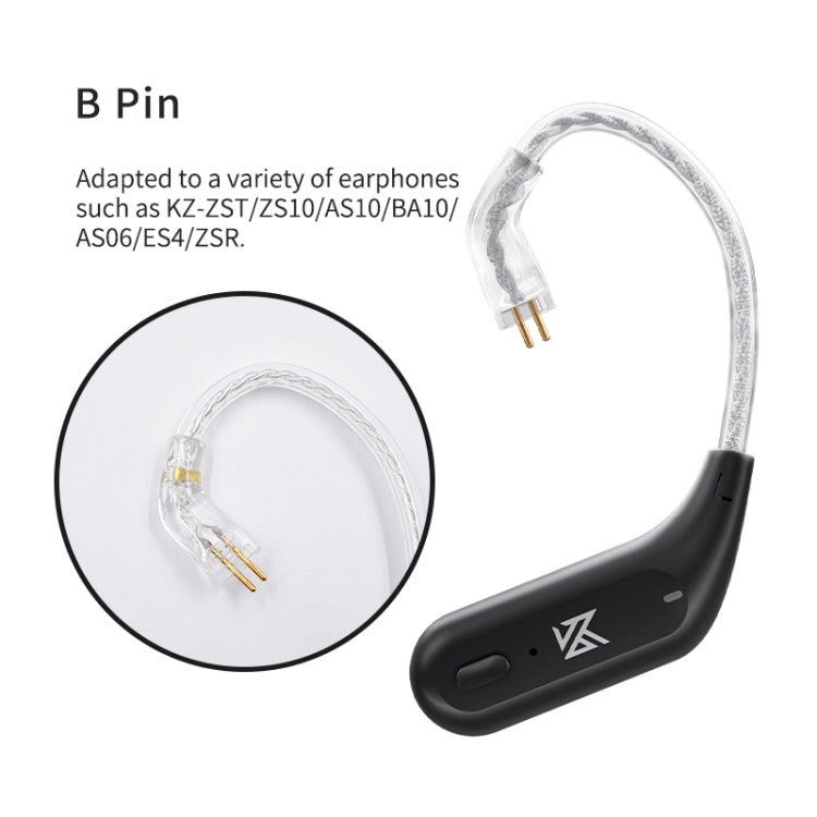 KZ AZ09 Bluetooth Earphone Ear Hook 5.2 Wireless Bluetooth Module Upgrade Cable, Style:B - Earphone Adapter by KZ | Online Shopping UK | buy2fix