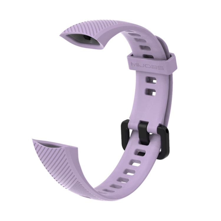 For Honor Band 4 / 5 MIJOBS Breathable Silicone Watch Band(Purple) - Watch Bands by MIJOBS | Online Shopping UK | buy2fix