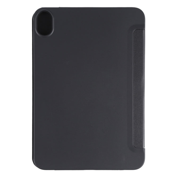 For iPad mini 6 GEBEI Shockproof Horizontal Flip Tablet Case with Three-folding Holder(Black) - iPad mini 6 Cases by GEBEI | Online Shopping UK | buy2fix