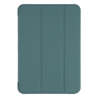 For iPad mini 6 GEBEI Shockproof Horizontal Flip Tablet Case with Three-folding Holder(Pine Needle Green) - iPad mini 6 Cases by GEBEI | Online Shopping UK | buy2fix