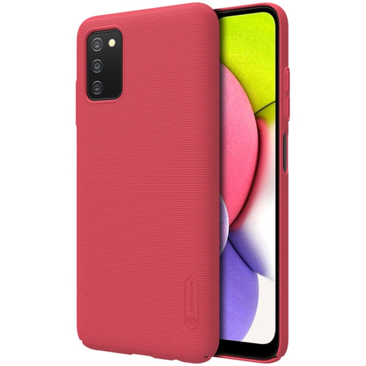 For Samsung Galaxy A03s / A037G NILLKIN Frosted Concave-convex Texture PC Phone Protective Case(Red) - Galaxy Phone Cases by NILLKIN | Online Shopping UK | buy2fix