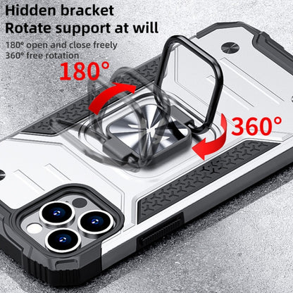 For iPhone 12 Pro Max WK WTP-012 Shockproof PC + TPU + Metal Phone Case with Ring Holder(Silver) - iPhone 12 Pro Max Cases by WK | Online Shopping UK | buy2fix