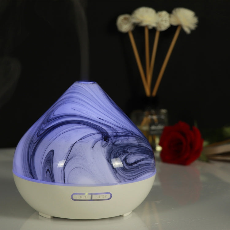 400ml Volcano Shape Humidifier Glass Aromatherapy Machine Automatic Alcohol Sprayer, Plug Specification:UK Plug(White) - Home & Garden by buy2fix | Online Shopping UK | buy2fix