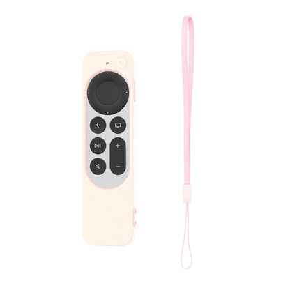 Silicone Protective Case Cover For Apple TV 4K 4th Siri Remote Controller(Light Pink) - Consumer Electronics by buy2fix | Online Shopping UK | buy2fix
