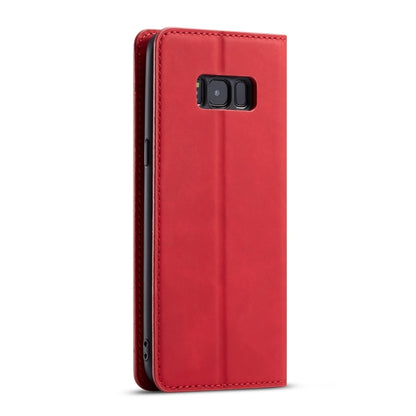 For Galaxy S8 Forwenw Dream Series Oil Edge Strong Magnetism Horizontal Flip Leather Case with Holder & Card Slots & Wallet & Photo Frame(Red) - Galaxy Phone Cases by Forwenw | Online Shopping UK | buy2fix