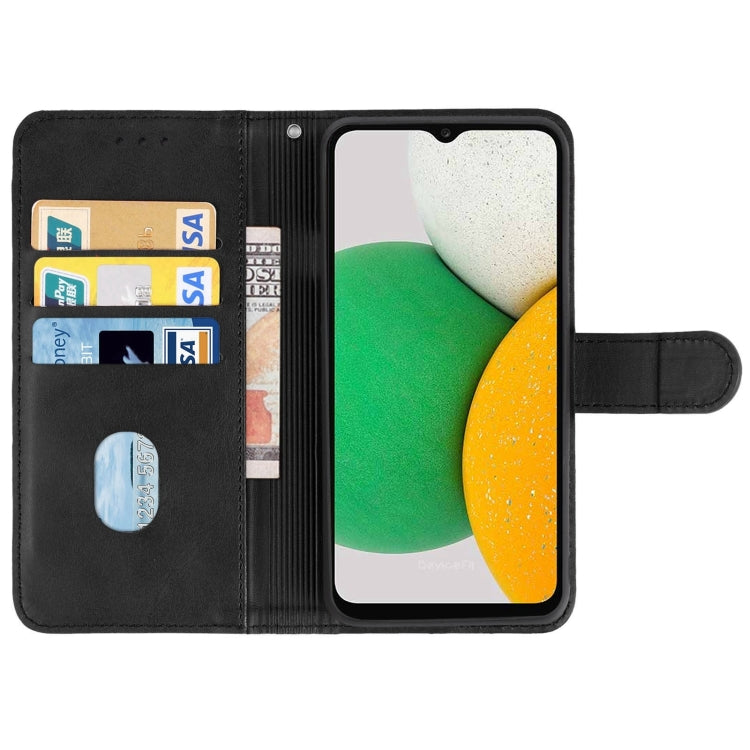 Leather Phone Case For Samsung Galaxy A03 Core(Black) - Galaxy Phone Cases by buy2fix | Online Shopping UK | buy2fix