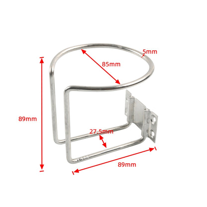 A6705 Ship Stainless Steel Water Cup Holder with Screws - In Car by buy2fix | Online Shopping UK | buy2fix