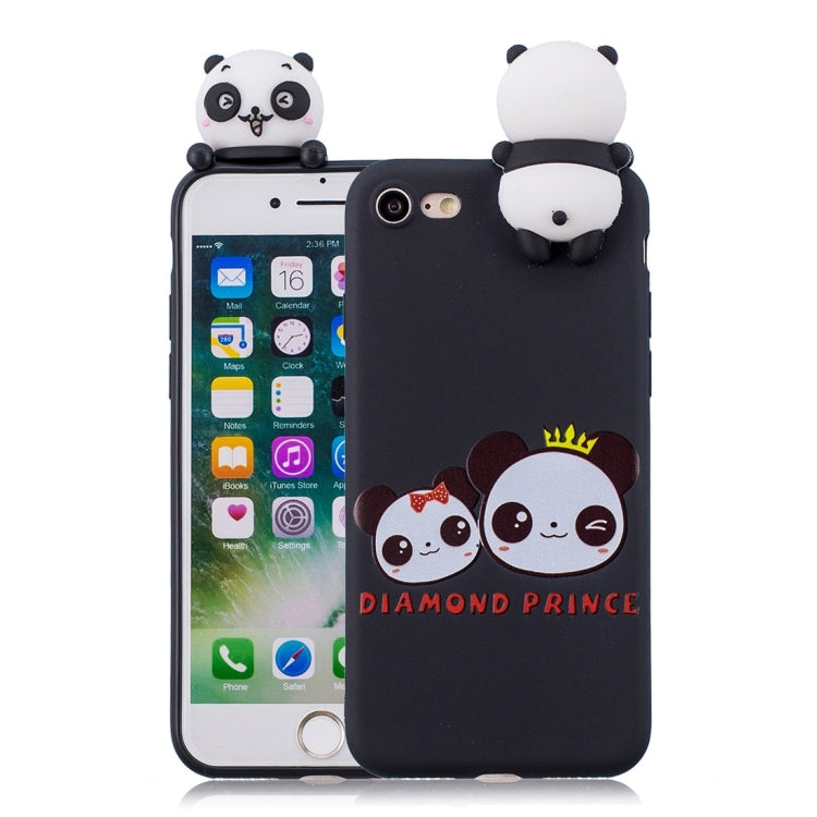 For iPhone 7 / 8 Shockproof Cartoon TPU Protective Case(Two Pandas) - More iPhone Cases by buy2fix | Online Shopping UK | buy2fix