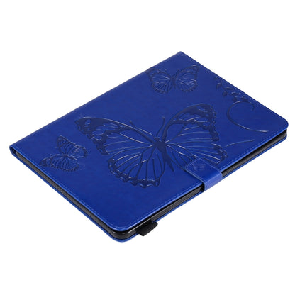 Pressed Printing Butterfly Pattern Horizontal Flip Leather Tablet Case For iPad mini 6(Blue) - More iPad Cases by buy2fix | Online Shopping UK | buy2fix