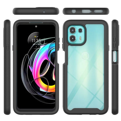 For Motorola Edge 20 Lite Starry Sky PC + TPU Phone Case with PET Film(Black) - Motorola Cases by buy2fix | Online Shopping UK | buy2fix