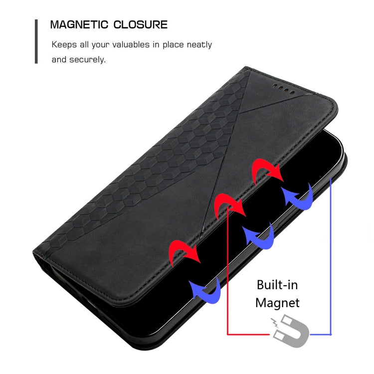 For Motorola Edge 20 Lite Skin Feel Magnetic Leather Phone Case(Black) - Motorola Cases by buy2fix | Online Shopping UK | buy2fix