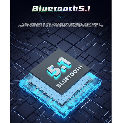 awei T28 PRO Gaming Wireless Bluetooth Earphone(Blue) - Bluetooth Earphone by awei | Online Shopping UK | buy2fix