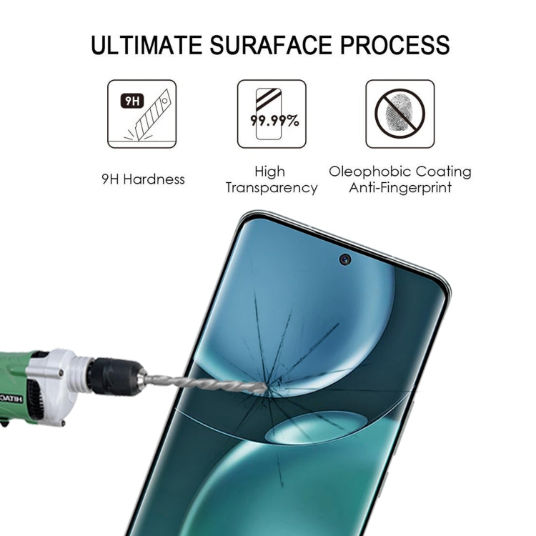 Edge Glue 3D Curved Edge Full Screen Tempered Glass Film For Honor Magic4(Black) - Mobile Accessories by buy2fix | Online Shopping UK | buy2fix