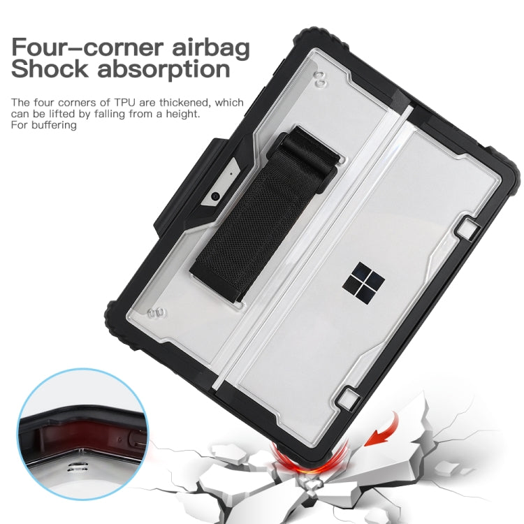 For MicroSoft Surface Pro 4 / 5 / 6 / 7 / 7+ Acrylic Transparent Hand Strap Laptop Case - Other by buy2fix | Online Shopping UK | buy2fix