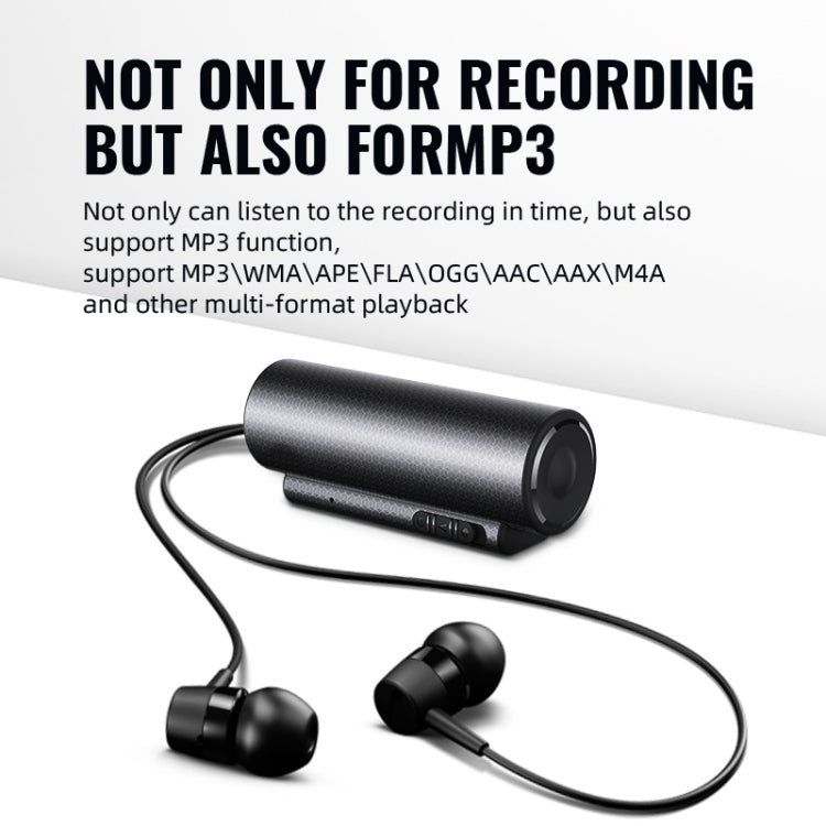 Q76 Smart HD Noise Reduction Voice Control Strong Magnetic Recording Pen, Capacity:16GB(Black) - Security by buy2fix | Online Shopping UK | buy2fix