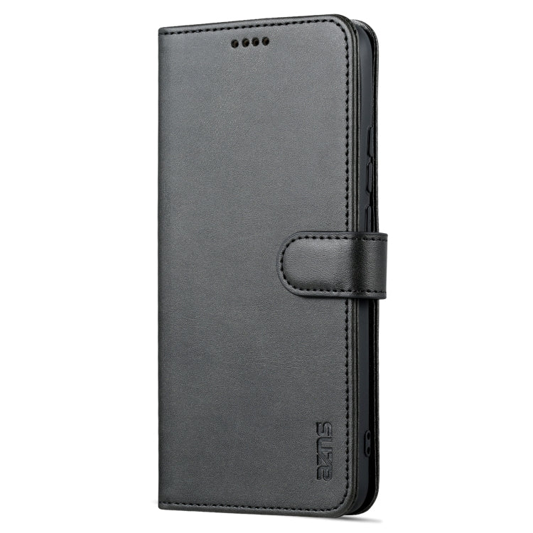 For Xiaomi Redmi 10C / Redmi 10 India AZNS Skin Feel Calf Texture Flip Leather Phone Case(Black) - Xiaomi Cases by AZNS | Online Shopping UK | buy2fix