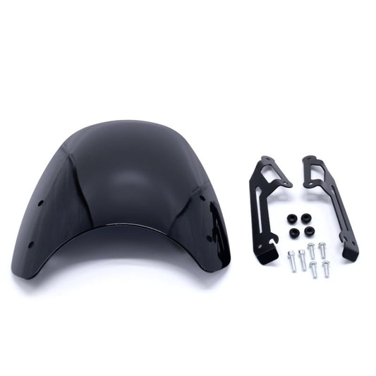 XRL-DF-7654 Motorcycle Headlight Retro Windshield for DUCATI(Black) - In Car by buy2fix | Online Shopping UK | buy2fix