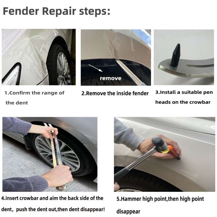 N4 107 in 1 Car Paintless Dent Removal Fender Damage Repair Puller Lifter, Plug Type:EU Plug - In Car by buy2fix | Online Shopping UK | buy2fix