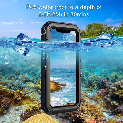 For iPhone 11 Dustproof Shockproof Waterproof Silicone + Metal Protective Case(Black) - iPhone 11 Cases by buy2fix | Online Shopping UK | buy2fix