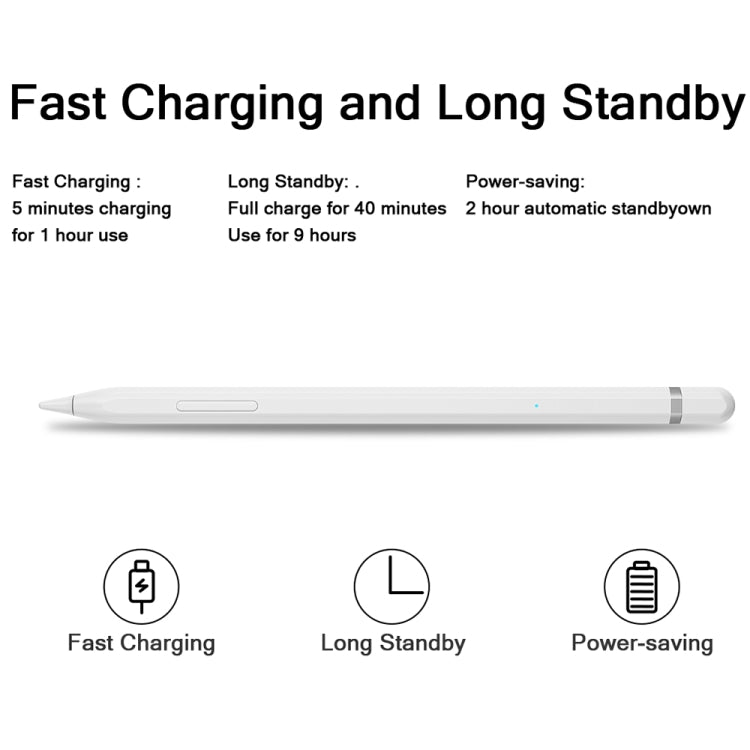 JD50 Bluetooth Active Stylus Pencil with Palm Rejection for iPad After 2018 Version - Stylus Pen by buy2fix | Online Shopping UK | buy2fix