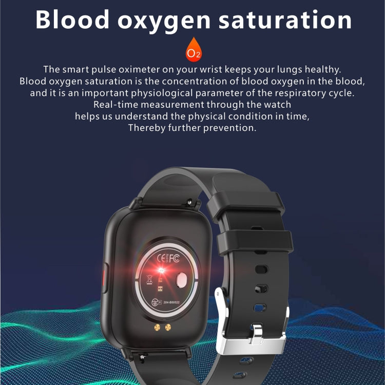 Q9 Pro GT2 1.85 inch TFT HD Screen Smart Watch, Support Body Temperature Monitoring/Heart Rate Monitoring(Black) - Smart Wear by buy2fix | Online Shopping UK | buy2fix