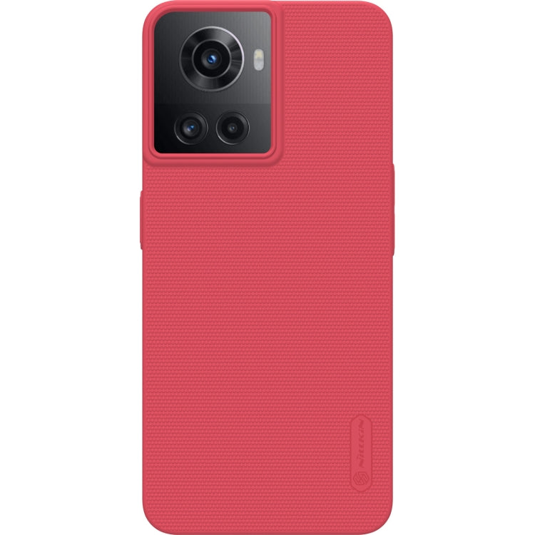 For OnePlus Ace 5G/10R 5G NILLKIN Frosted PC Phone Case(Red) - OnePlus Cases by NILLKIN | Online Shopping UK | buy2fix