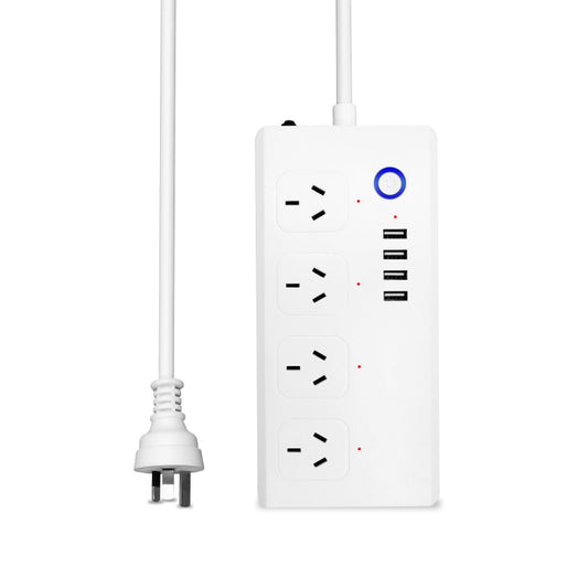 WiFi 10A SM-SO301-A 4 Holes + 4 USB 2000W Multi-purpose Smart Power Strip, AU Plug - Consumer Electronics by buy2fix | Online Shopping UK | buy2fix