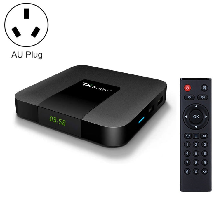 TX3 mini+  Android 11.0 Smart TV Box, Amlogic S905W2 Quad Core, Memory:4GB+64GB, 2.4GHz / 5GHz WiFi(AU Plug) - Consumer Electronics by buy2fix | Online Shopping UK | buy2fix