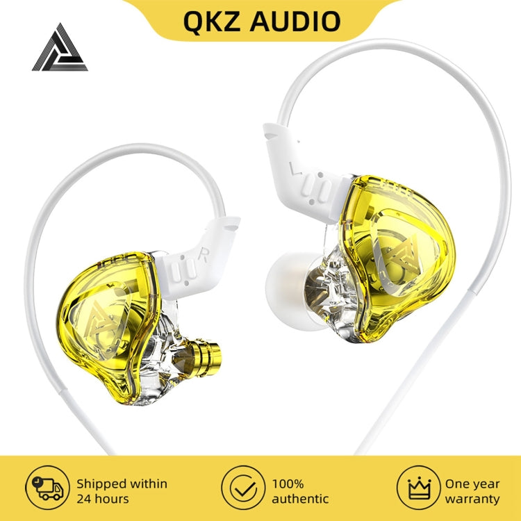 QKZ DMX Sports In-ear HIFI 3.5mm Wired Control Earphone with Mic(Transparent Green) - In Ear Wired Earphone by QKZ | Online Shopping UK | buy2fix