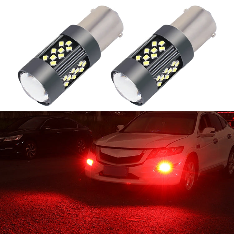 1 Pair 1156 12V 7W Continuous Car LED Fog Light(Red Light) - In Car by buy2fix | Online Shopping UK | buy2fix