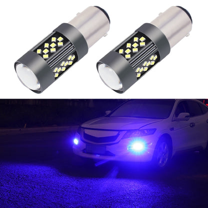 1 Pair 1157 12V 7W Continuous Car LED Fog Light(Blue Light) - In Car by buy2fix | Online Shopping UK | buy2fix