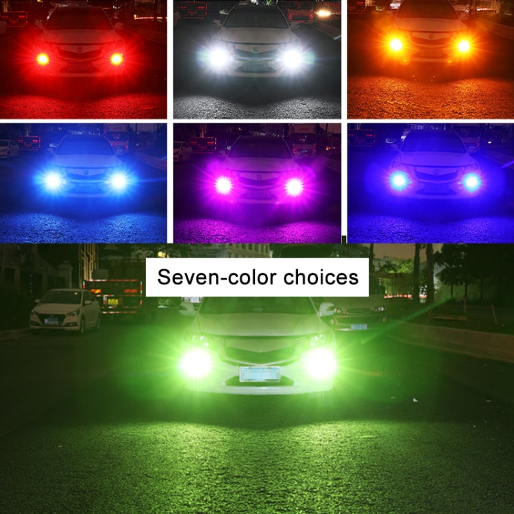 1 Pair 1157 12V 7W Strobe Car LED Fog Light(Purple Light) - In Car by buy2fix | Online Shopping UK | buy2fix