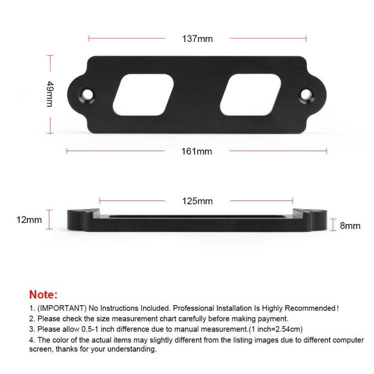 Car Aluminum Alloy Battery Fixing Bracket for Honda Civic 1988-2000(Blue) - In Car by buy2fix | Online Shopping UK | buy2fix