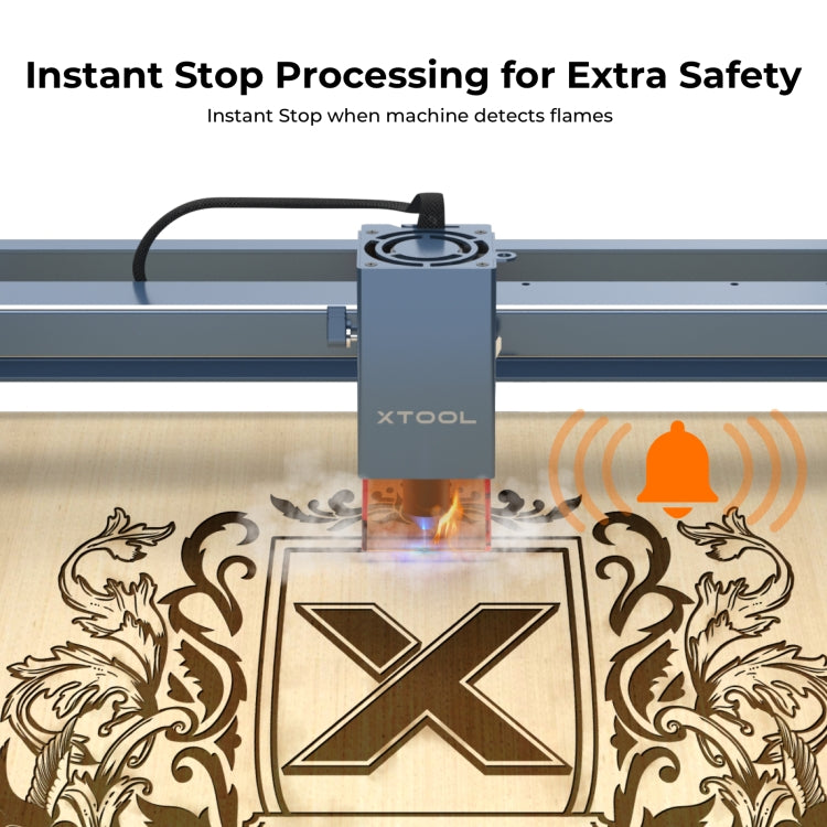 XTOOL D1 Pro-10W High Accuracy DIY Laser Engraving & Cutting Machine, Plug Type:AU Plug(Metal Gray) - DIY Engraving Machines by XTOOL | Online Shopping UK | buy2fix