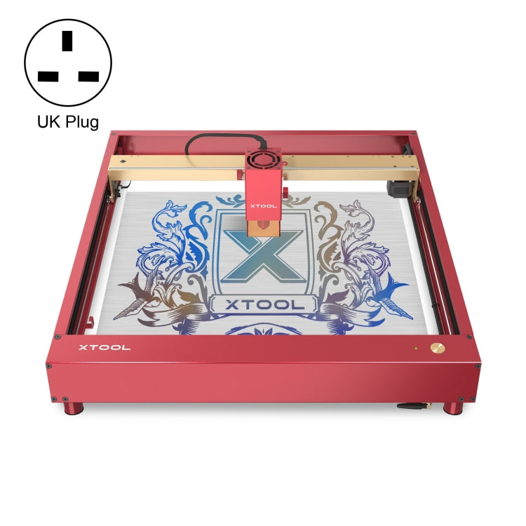 XTOOL D1 Pro-20W High Accuracy DIY Laser Engraving & Cutting Machine, Plug Type:UK Plug(Golden Red) - DIY Engraving Machines by XTOOL | Online Shopping UK | buy2fix